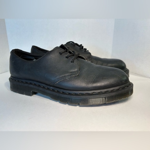 Doc Martens 1461 MONO SLIP RESISTANT OXFORD SHOES Men's Black Leather Shoes - Picture 1 of 14